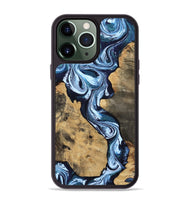 iPhone 13 Pro Max Wood Phone Case - Taylor (Blue, 807435)