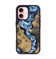 iPhone 16 Wood Phone Case - Taylor (Blue, 807435)