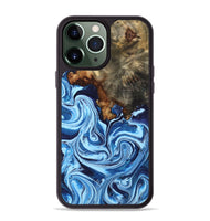 iPhone 13 Pro Max Wood Phone Case - Laney (Blue, 807441)
