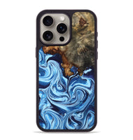 iPhone 15 Pro Max Wood Phone Case - Laney (Blue, 807441)
