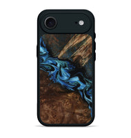 iPhone 17 Air Wood Phone Case - Porsha (Blue, 807442)