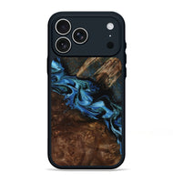 iPhone 17 Pro Max Wood Phone Case - Porsha (Blue, 807442)