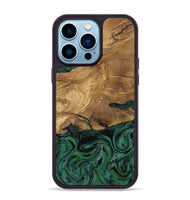iPhone 14 Pro Max Wood Phone Case - Meghan (Green, 807448)