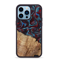 iPhone 14 Pro Max Wood Phone Case - Rolland (Red, 807470)