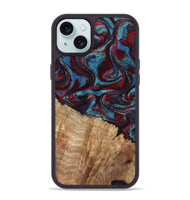 iPhone 15 Plus Wood Phone Case - Rolland (Red, 807470)