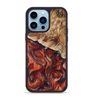 iPhone 14 Pro Max Wood Phone Case - Hilma (Red, 807471)