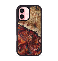 iPhone 16 Wood Phone Case - Hilma (Red, 807471)