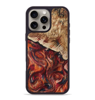 iPhone 16 Pro Max Wood Phone Case - Hilma (Red, 807471)