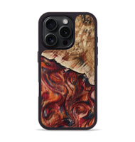 iPhone 16 Pro Wood Phone Case - Hilma (Red, 807471)