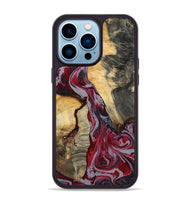 iPhone 14 Pro Max Wood Phone Case - Caren (Red, 807472)