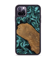 iPhone 11 Pro Max Wood Phone Case - Esther (Green, 807473)