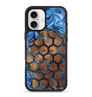 iPhone 16 Plus Wood Phone Case - Manuela (Pattern, 807480)