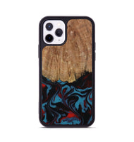 iPhone 11 Pro Wood Phone Case - Eliezer (Red, 807509)