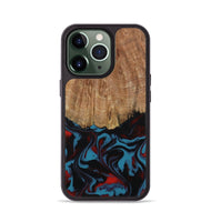 iPhone 13 Pro Wood Phone Case - Eliezer (Red, 807509)