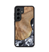 Galaxy S24 Wood Phone Case - Webster (Black & White, 807512)
