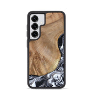 Galaxy S25 Wood Phone Case - Webster (Black & White, 807512)