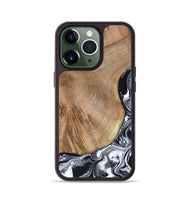 iPhone 13 Pro Wood Phone Case - Webster (Black & White, 807512)
