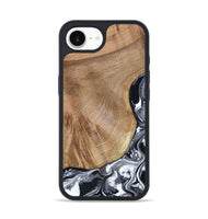 iPhone 16e Wood Phone Case - Webster (Black & White, 807512)