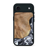 iPhone 17 Air Wood Phone Case - Webster (Black & White, 807512)