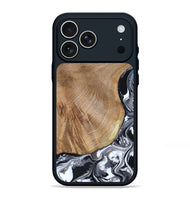 iPhone 17 Pro Max Wood Phone Case - Webster (Black & White, 807512)