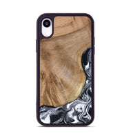 iPhone Xr Wood Phone Case - Webster (Black & White, 807512)