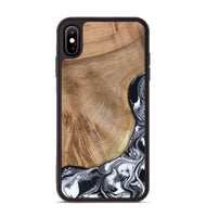 iPhone Xs Max Wood Phone Case - Webster (Black & White, 807512)