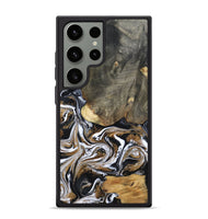 Galaxy S24 Ultra Wood Phone Case - Demond (Black & White, 807513)