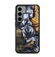 Galaxy S24 Plus Wood Phone Case - Samir (Black & White, 807514)
