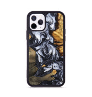 iPhone 11 Pro Wood Phone Case - Samir (Black & White, 807514)