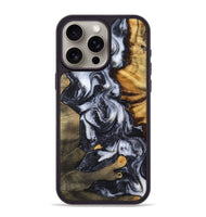 iPhone 15 Pro Max Wood Phone Case - Samir (Black & White, 807514)