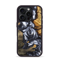 iPhone 16 Pro Wood Phone Case - Samir (Black & White, 807514)