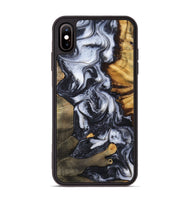iPhone Xs Max Wood Phone Case - Samir (Black & White, 807514)