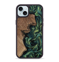iPhone 15 Plus Wood Phone Case - James (Green, 807524)