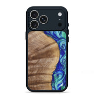 iPhone 17 Pro Max Wood Phone Case - Sharla (Blue, 807526)