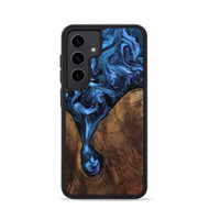 Galaxy S24 Wood Phone Case - Milana (Blue, 807528)
