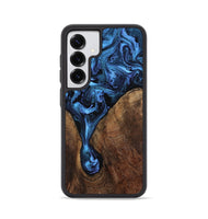 Galaxy S25 Wood Phone Case - Milana (Blue, 807528)