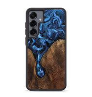Galaxy S25 Plus Wood Phone Case - Milana (Blue, 807528)
