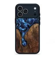 iPhone 17 Pro Max Wood Phone Case - Milana (Blue, 807528)