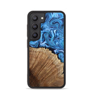 Galaxy S23 Wood Phone Case - Michell (Blue, 807529)