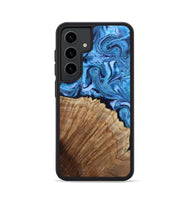 Galaxy S24 Wood Phone Case - Michell (Blue, 807529)