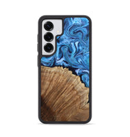 Galaxy S25 Wood Phone Case - Michell (Blue, 807529)
