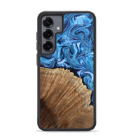 Galaxy S25 Plus Wood Phone Case - Michell (Blue, 807529)