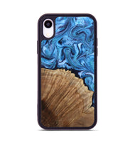 iPhone Xr Wood Phone Case - Michell (Blue, 807529)