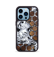 iPhone 14 Pro Wood Phone Case - Aliana (Pattern, 807555)