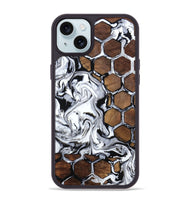 iPhone 15 Plus Wood Phone Case - Aliana (Pattern, 807555)