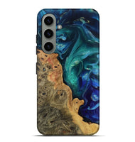 Galaxy S24 Plus Wood Live Edge Phone Case - Jessi (Blue, 807686)