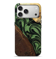 iPhone 17 Pro Max Wood Live Edge Phone Case - Wesley (Green, 807712)
