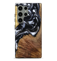 Galaxy S24 Ultra Wood Live Edge Phone Case - Roland (Black & White, 807714)