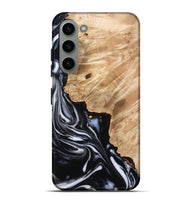 Galaxy S23 Plus Wood Live Edge Phone Case - Nayely (Black & White, 807720)