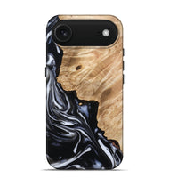 iPhone 17 Air Wood Live Edge Phone Case - Nayely (Black & White, 807720)